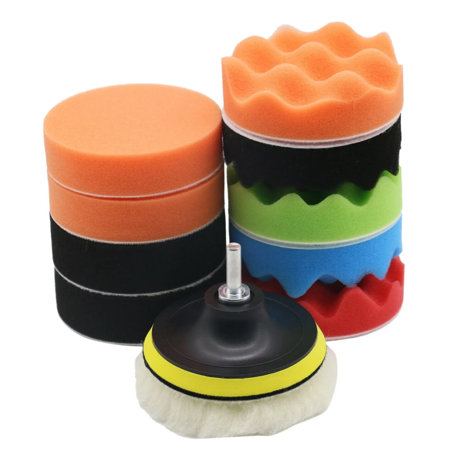 

100mm Car Polishing And Buffing Kit Buffer For Car Polisher Pad Polishing Waffle
