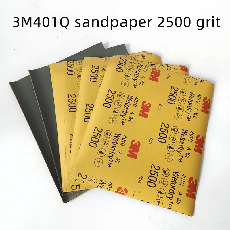 10pcs 3M Sandpaper Set 1500/2500 Sandpaper Water/Dry Sandpaper Car Polishing Beauty Car Sandpaper Hardware Crafts Sanding