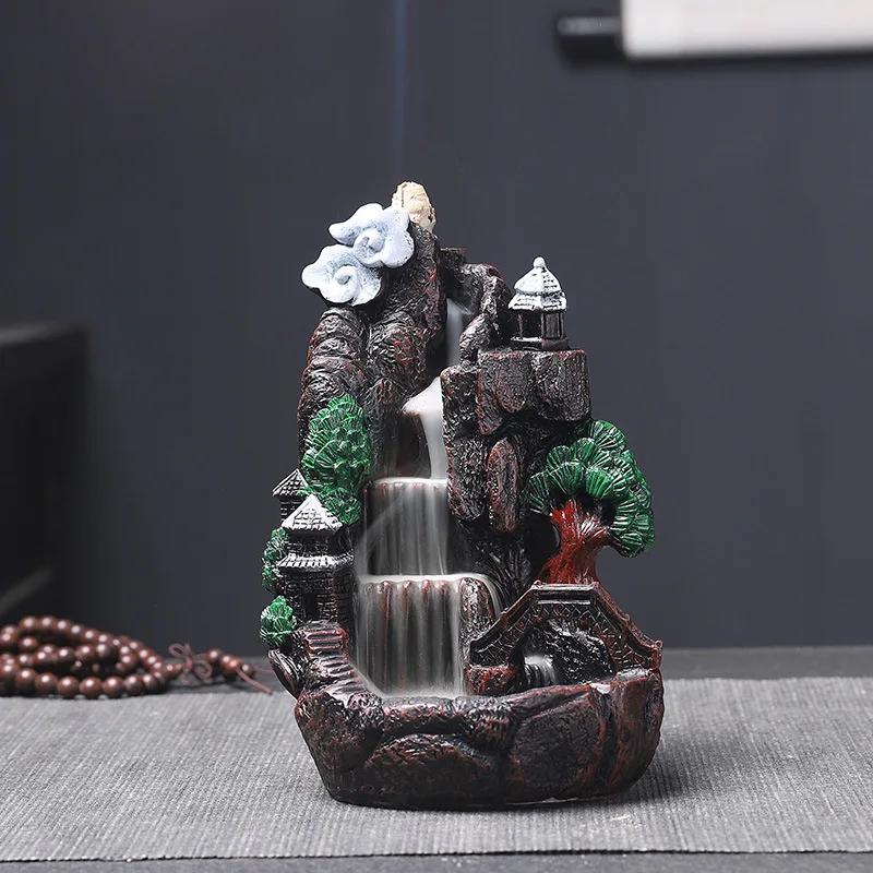 

burner incense burner landscape living water cross-border home decoration reflux incense burner Zen sandalwood stove