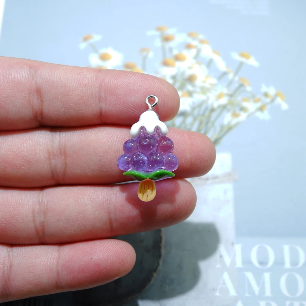 Оптовая продажа подвески в виде фруктов и мороженого для изготовления ювелирных