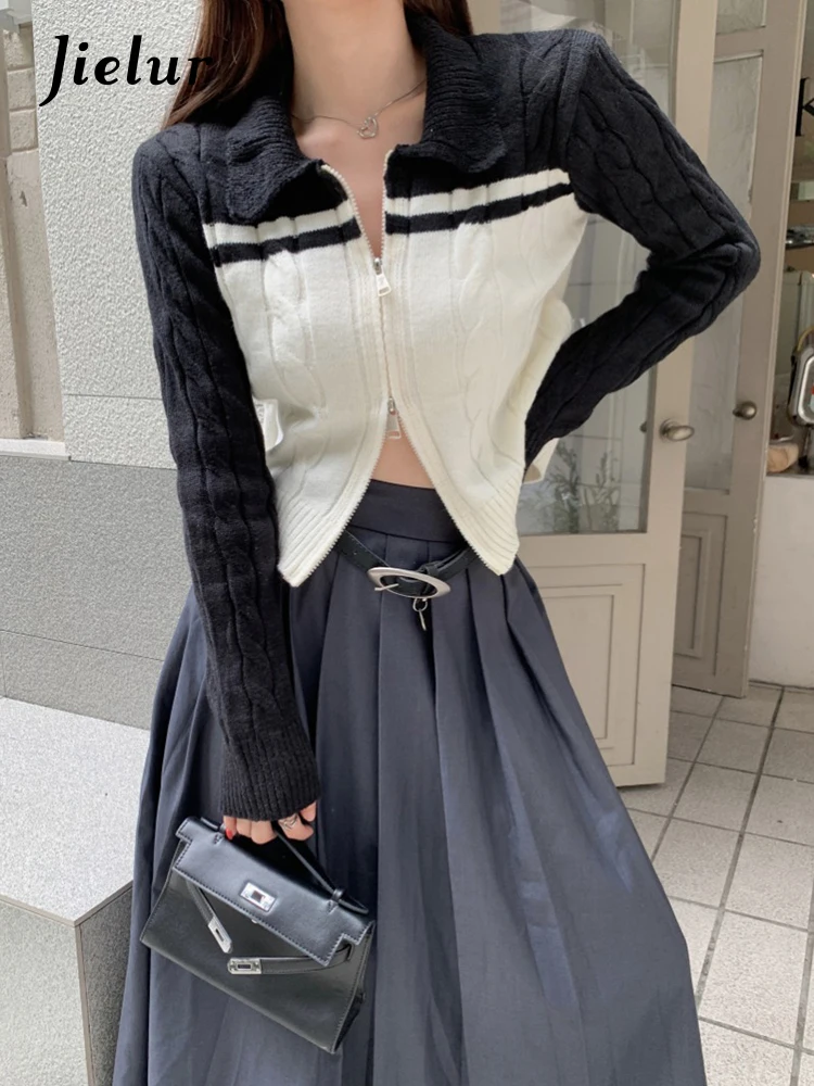 Кардиган женский облегающий Модный повседневный простой базовый вязаный