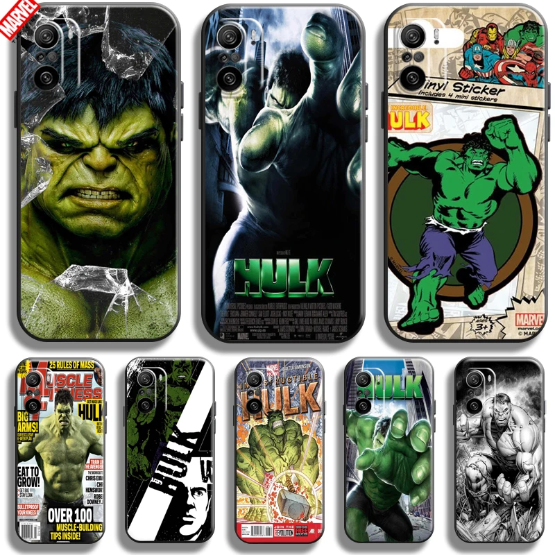 

Hulk Marvel Avengers For Xiaomi Redmi K40 K40 Pro K40 Gaming Phone Case Soft Silicon Coque Cover Black Funda Thor Comics