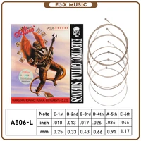 1 set alice electric guitar string a506 l electric guitar strings 008 to 038 inch plated steel coated nickel alloy wound a506 15