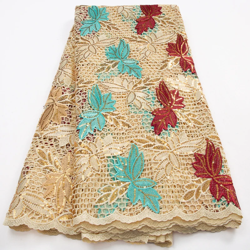 

French Sequined Mesh Lace Fabric 2023 Latest Design African Nigerian Tulle Lace Fabric for Elegant Women Party Dresses Sew A3507