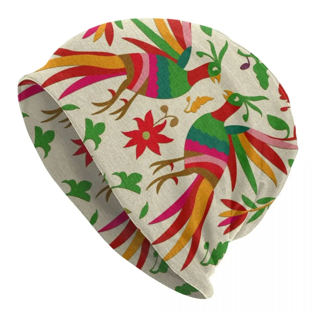 Шапки с вышитыми мексиканскими цветами Otomi Birds облегающие шапки унисекс зимняя