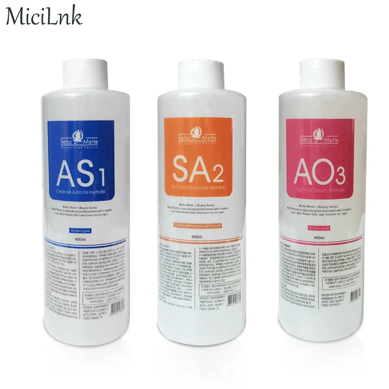 

Hydrafacial Solution Face Serum Hydro Facial Aqua Peel Solution AS1 SA2 AO3 for Hydrafacial Machine Skin Deep Clean Skin Care