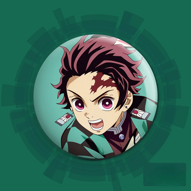 Металлический значок Tanjiro