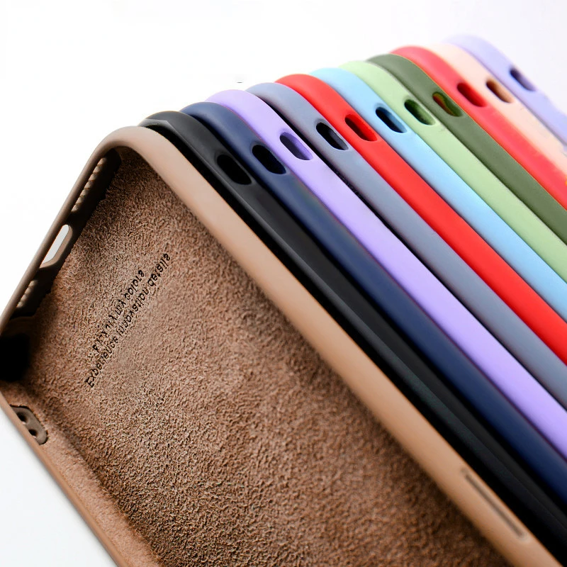 

Square Liquid Silicone for iPhone 11 12 13 Pro Max Mini Full Protection For iPhone XS 14 Pro MAX X XR Cover