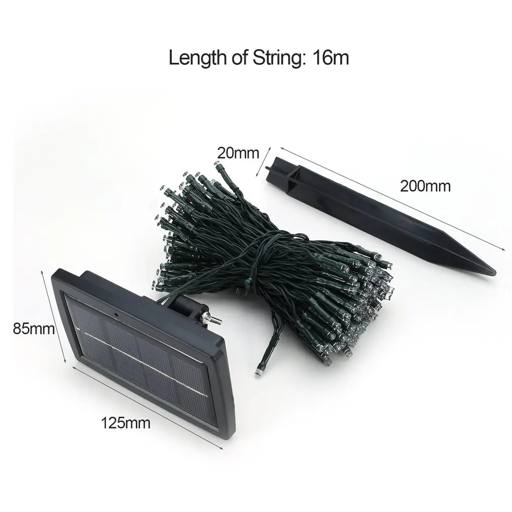 

Гирлянда на солнечной батарее, 200 светодиодов, белого цвета