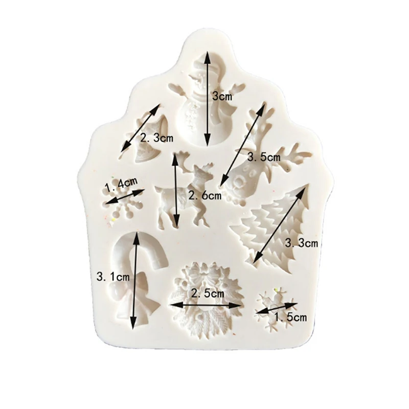 Силиконовая форма для рождественской елки помадки торта кексов шоколада печенья