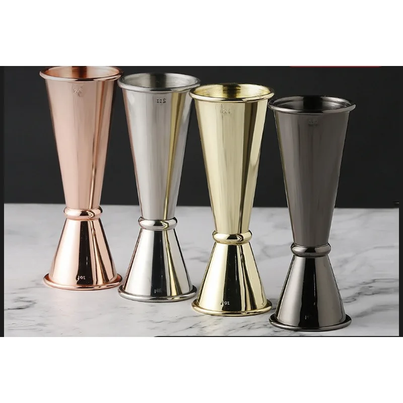 

304 Stainless Steel Double Ended Measuring Cup with Thickened Curled Edge, Mixing Ounce Cup, Measuring Cup