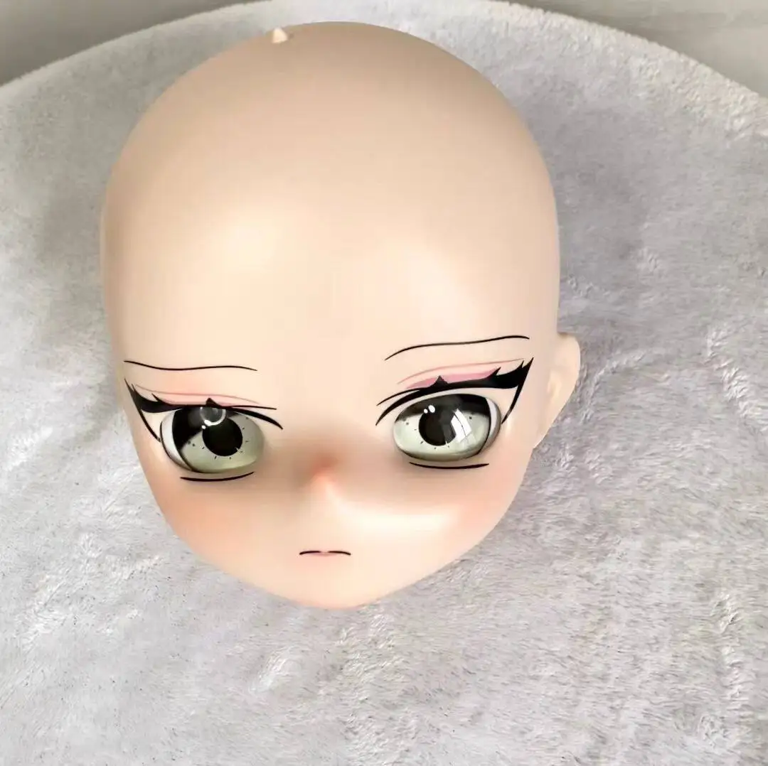 Фото Голова куклы BJD M6 с винтовым креплением, для анимации, двухмерная, виниловая, с возможностью установки парика №5