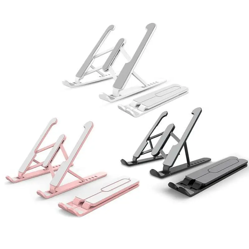 

Foldable Laptop Stand Portable Notebook Support Base Holder Adjustable Riser Cooling Bracket for Laptop Tablet Notebook