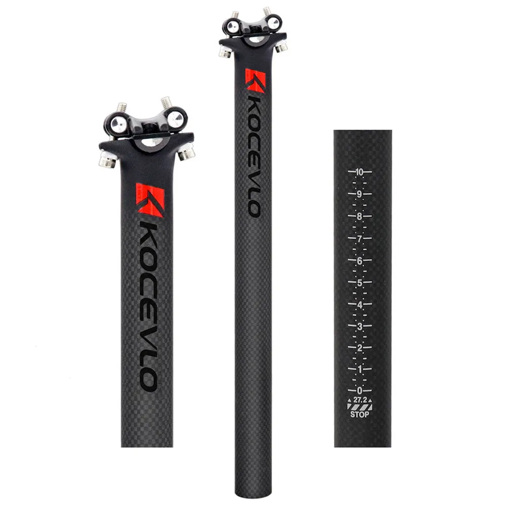 

3K Carbon Seatpost 27.2/30.8/31.6*350/400mm Mountain Bike Ultra Light Seatpost Road Mountain Bike Parts Bicycle Accessories