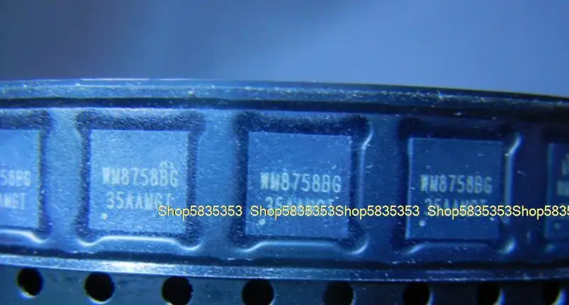 Микросхема драйвера звука WM8758BGEFL/RV WM8758BG QFN-32, 5-10 шт.
