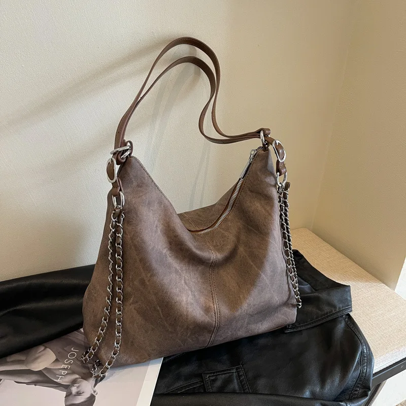 Вместительная сумка из искусственной ковбойской кожи женские сумки