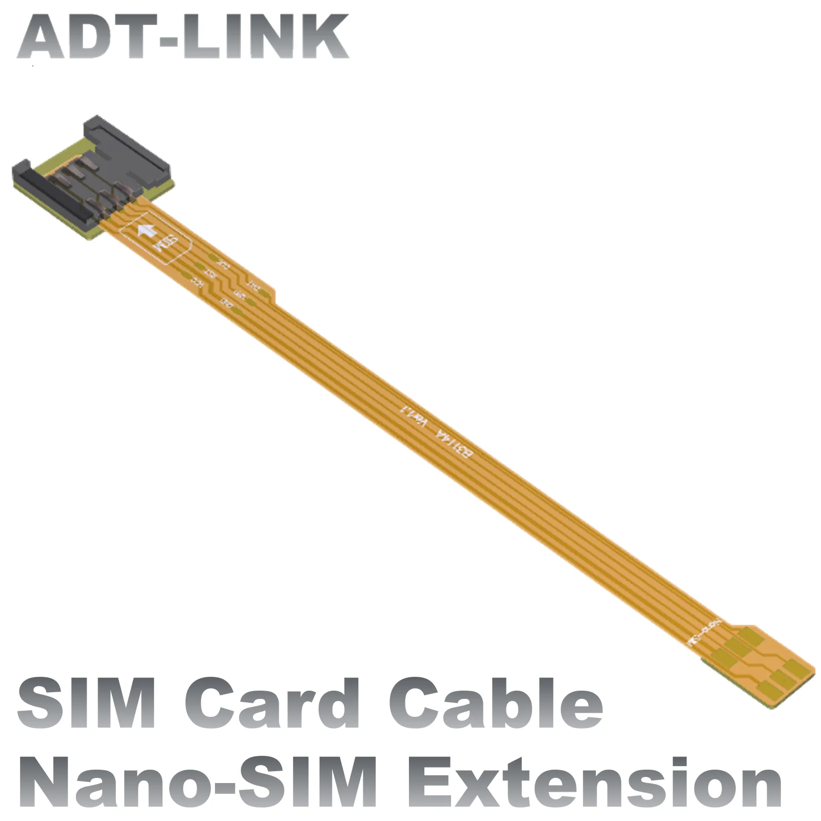 

New Nano-SIM Extender 3G 4G 5G Card Reader Mini-Nano Micro-SIM SD Card Male Female FPC Flexible Adapter Nano SIM Extension Cable