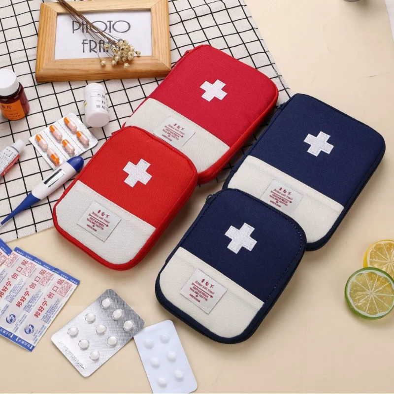 

Portable Storage Bag Travel Necessary Small Medicine Classification Organize Package Waterproof Emergency First Aid Pouch Items