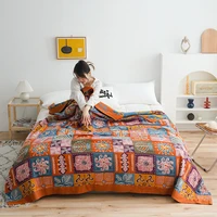 100 cotton blanket and throws towel quilt double single boho decor for bed sofa cover nap summer cool sheet car travel blanket