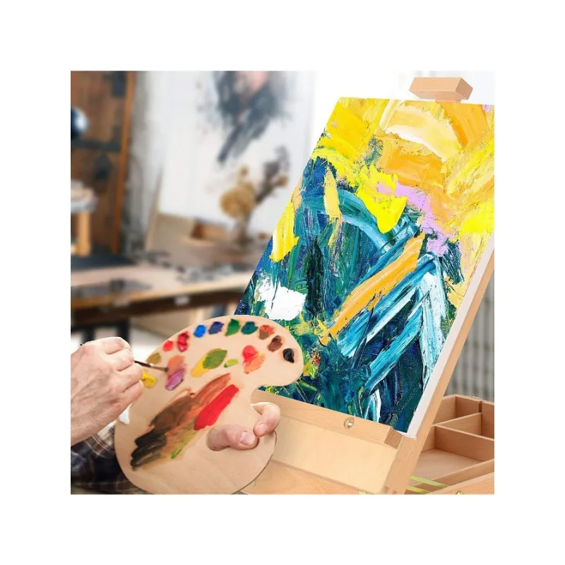 Коробка для художественных принадлежностей мольберт коробка эскизов хранения