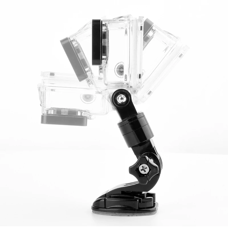 

Adjustable Arm Length Short Rotatable Head Bracket Mounting Holder Compatible with GoPro-Hero9/8/7/6/5MAX Action Cameras