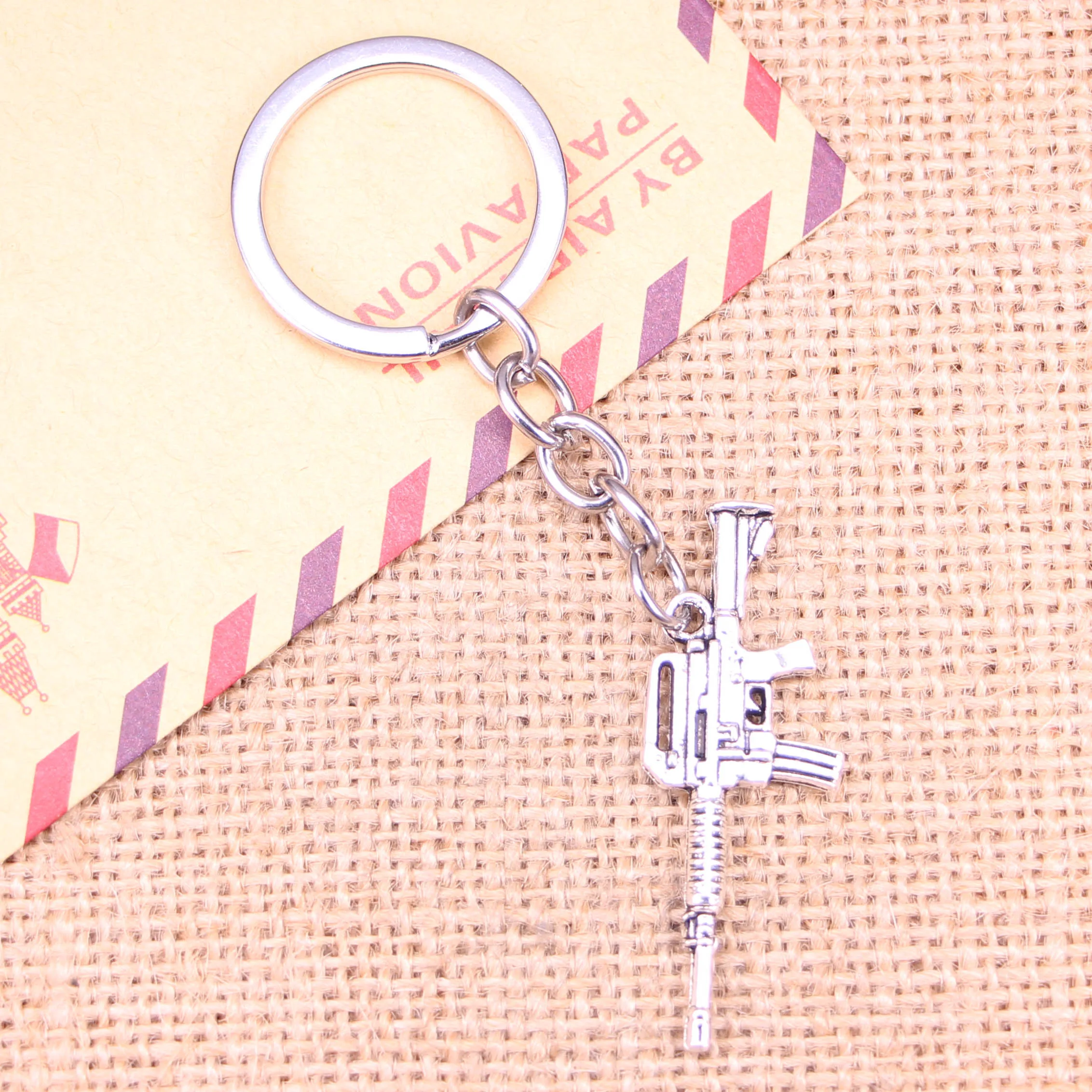 Новинка модный брелок 45x16 мм автомат Штурмовая винтовка подвески DIY ювелирные изделия для мужчин фотоаксессуары для подарка