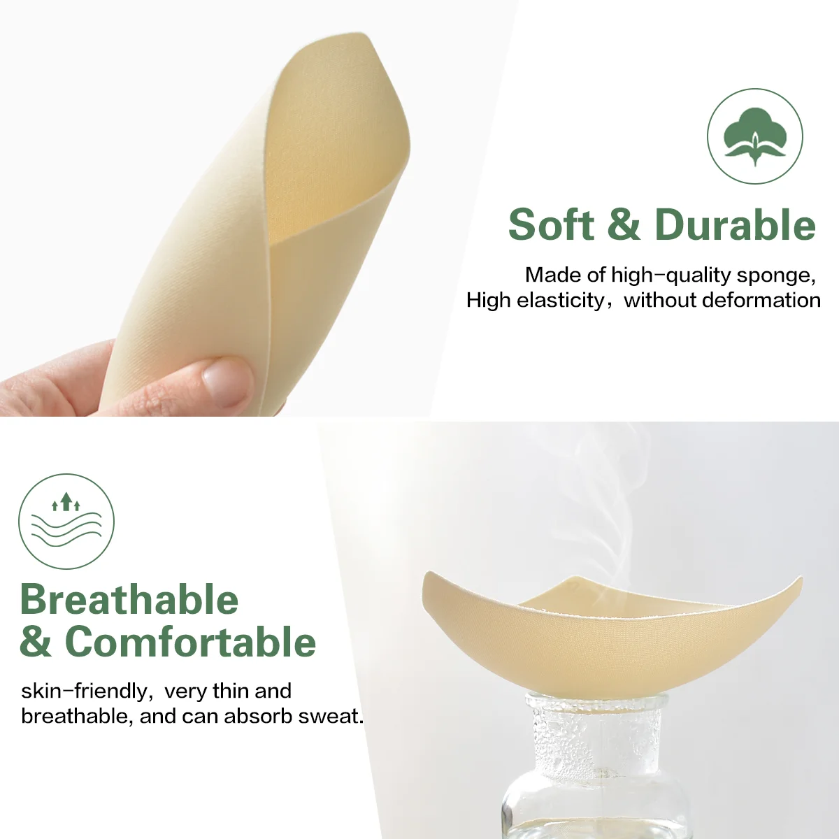 TENDYCOCO 6 пар женских съемных губчатых подушечек для спортивных купальников