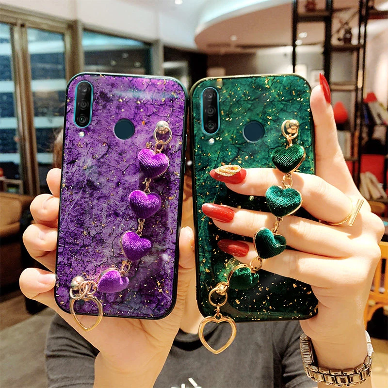 

For Huawei P30Lite case Luxury Love Plush Phone Case For Huawei P20 P30 P40 Pro Mate 20 20X 30 Y6P Y7P Y7A Y9S P Smart2021 Cover