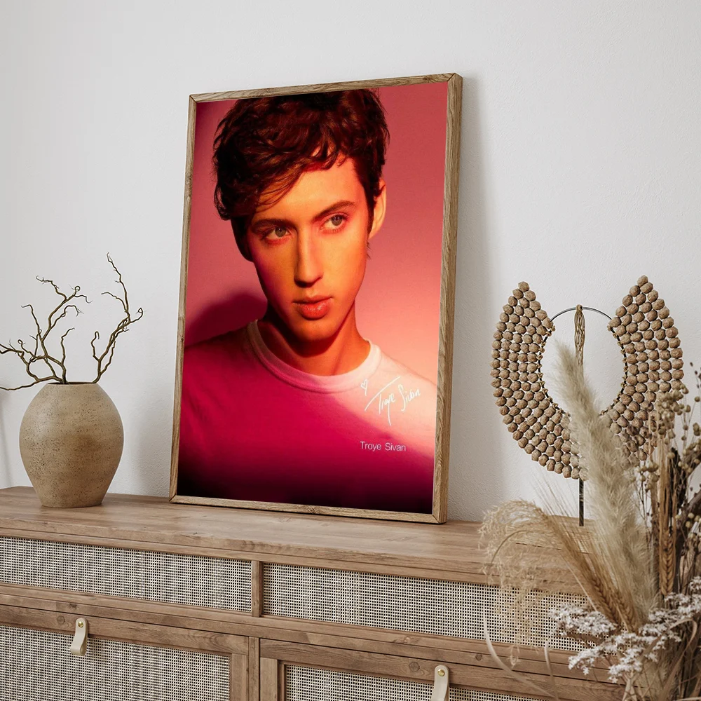 Белый бумажный плакат Трой Сиван меллет наклейка из бумаги для кофейни бара