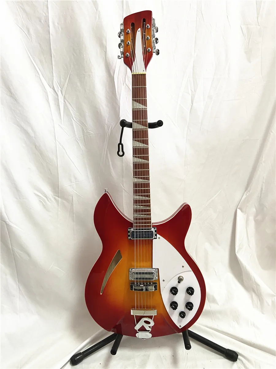 Hohe qualität Rick 360 12 string e-gitarre kirsche rot kann angepasst werden auf anfrage freies verschiffen