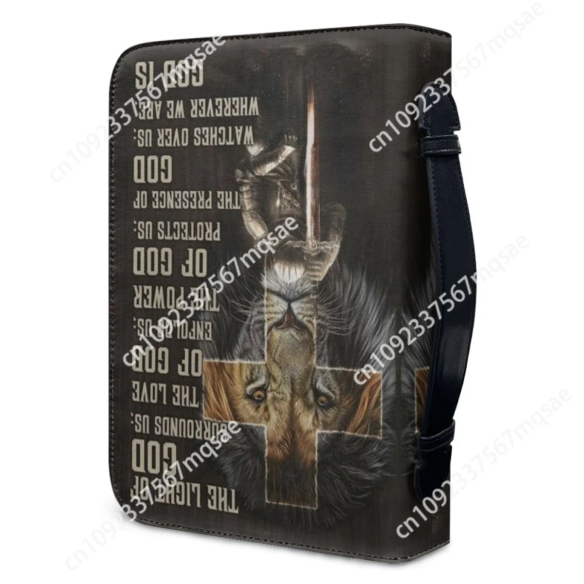 Классический чехол с библейским стихом и принтом в виде льва для Библии женщин