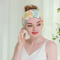 cute coral velvet printed animal pattern hair band water absorbing hair band with head band sweat band fast drying fashion