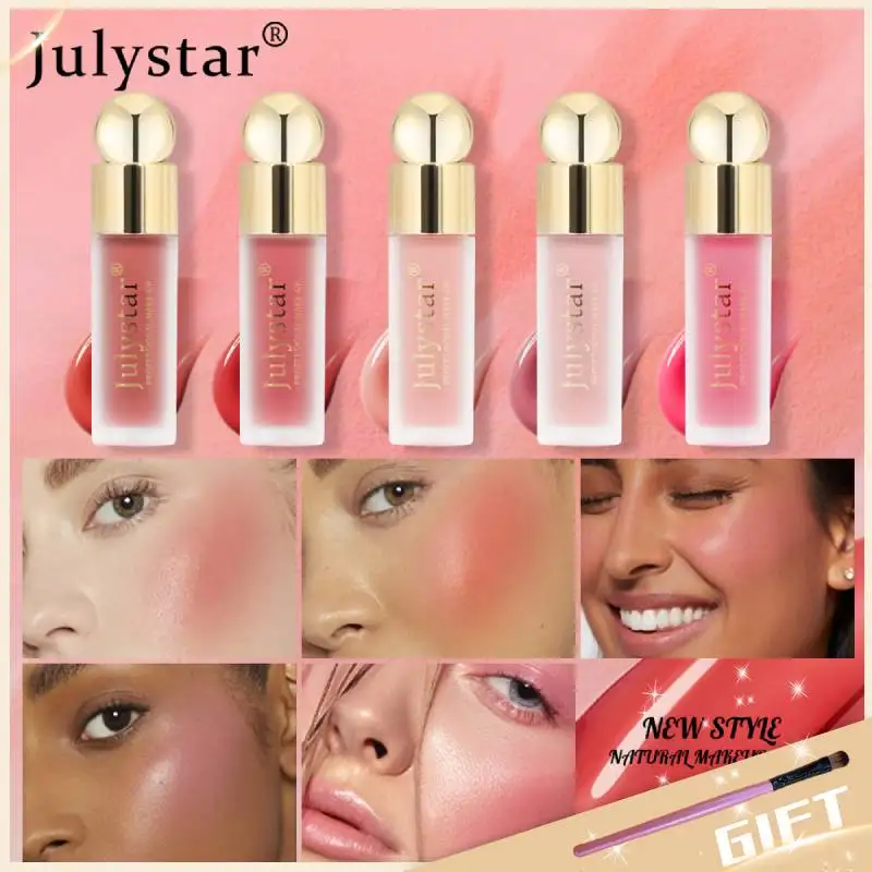 

Face Liquid Blusher Matte Milk Tea Blush Peach Makeup Long-lasting Natural Cheek Contour Blush Pink Cheek Cosmetics
