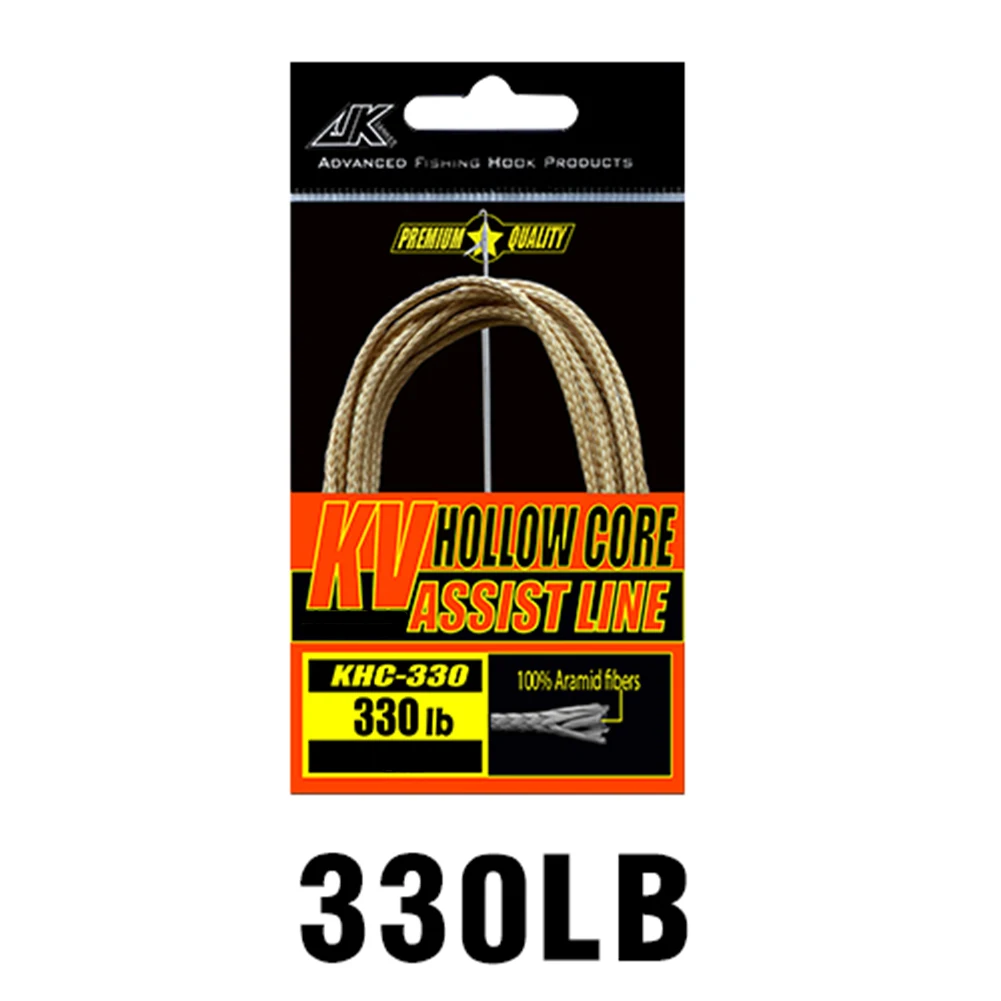 

120/170/250/330LB Braided Fishing Assist Line PE Hollow Core Hook Binding Rope High Strength Braide Fishing Accessories Pesca