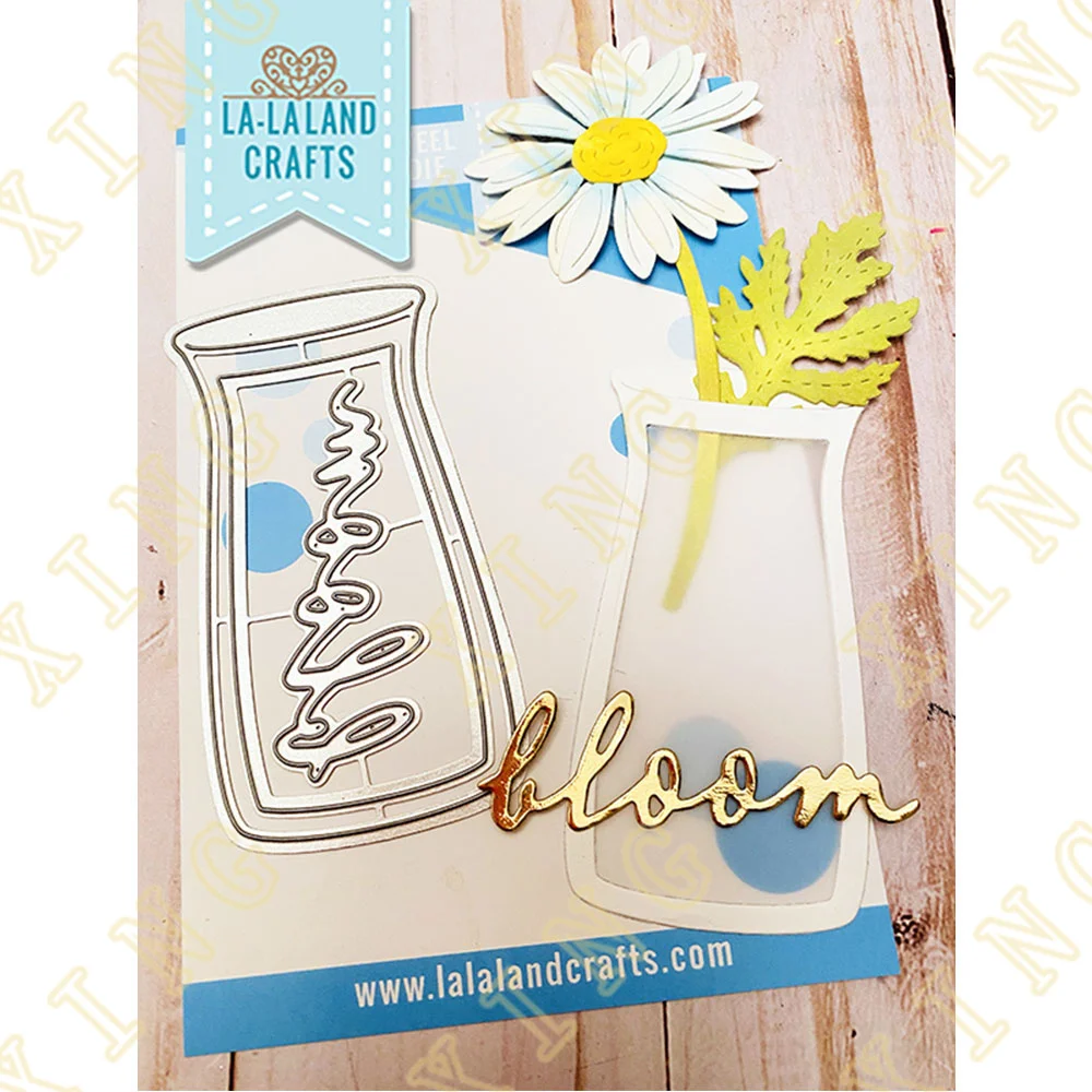 

Bloom Vase Metal Craft Cutting Dies Diy Scrapbook Paper Diary Decoration Card Handmade Embossing New Product for 2022