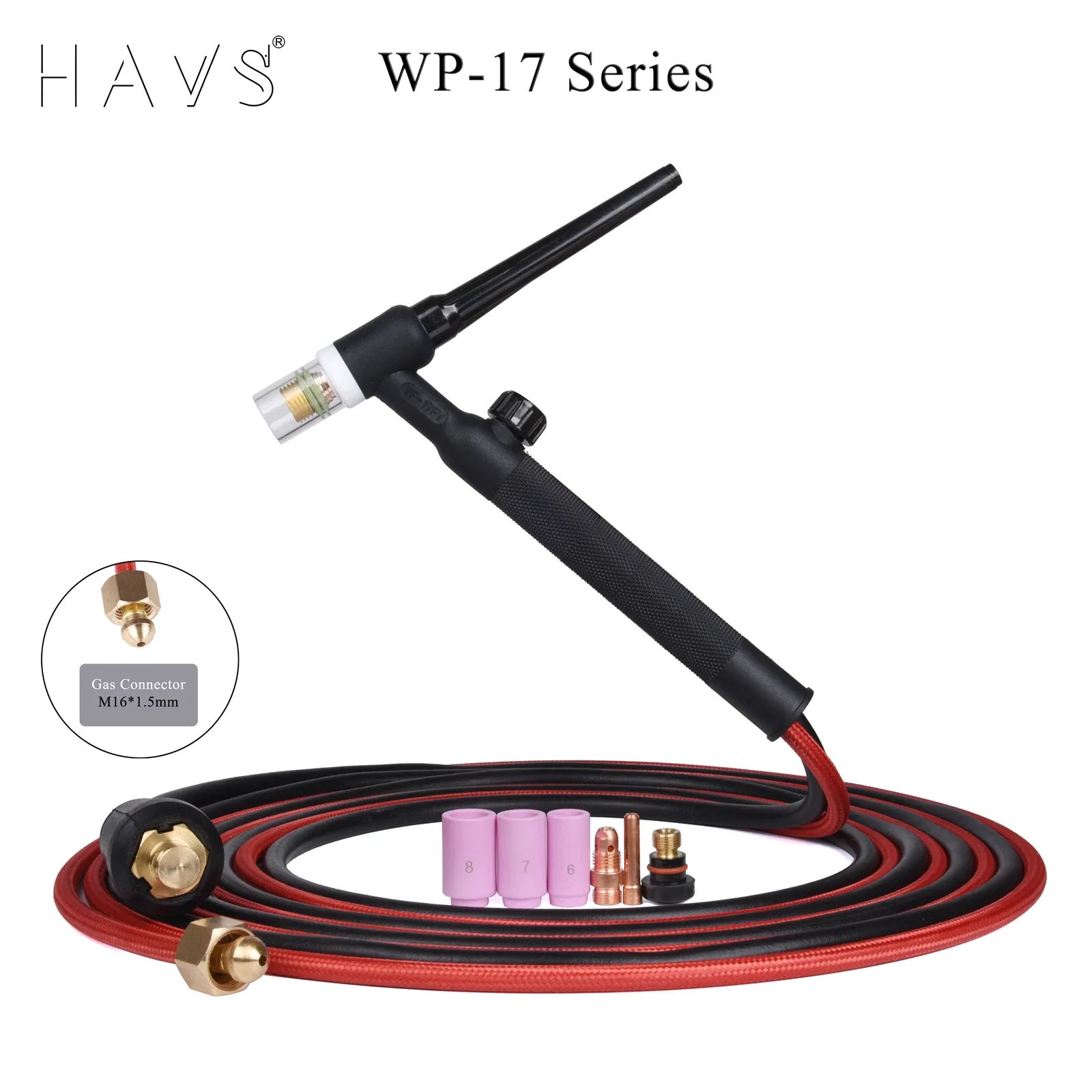 13 футов WP17FV Сварочная горелка TIG с гибкой головкой газовый клапан отдельного типа