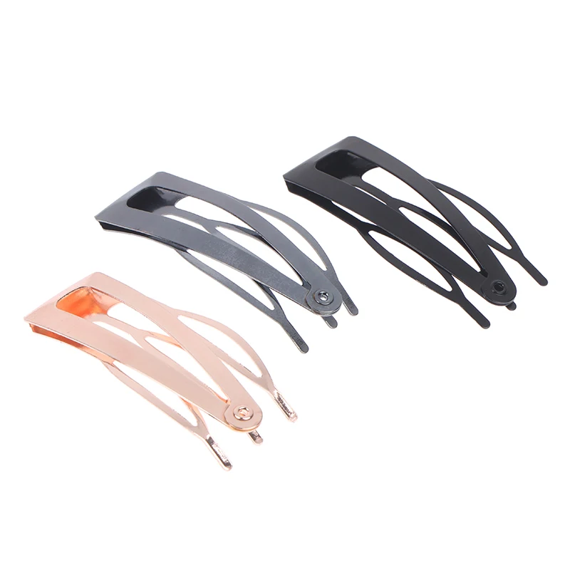 

10Pcs Double-grip Hair Clips Metal Snap Barrettes Hair Styling Tools for Women Girls Hair Side Clamps Non-slip Hair Clips