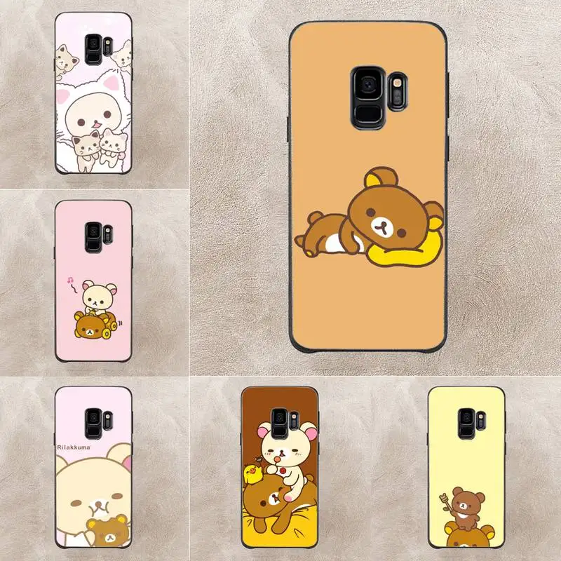 

Rilakkuma Phone Case For Samsung Note 8 9 10 20 Case For Note10Pro 10lite 20ultra M20 M31 Funda Case