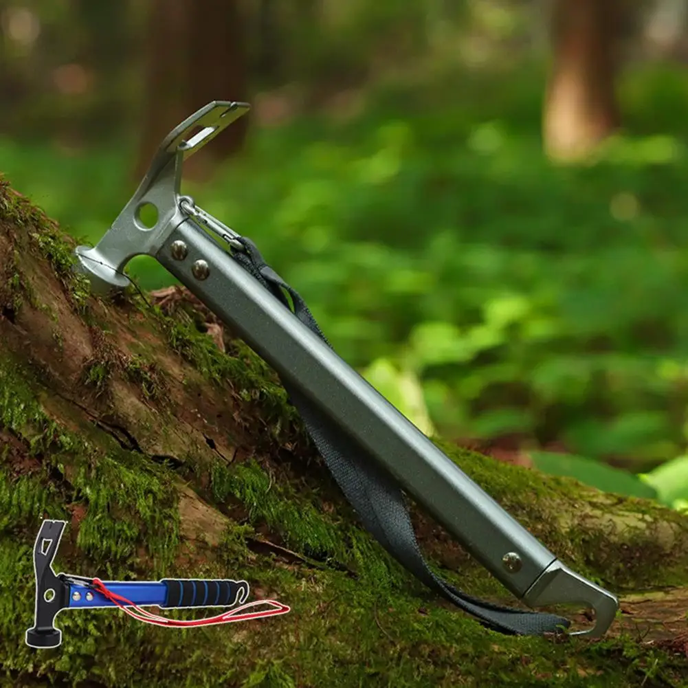 

Practical Tent Hammer Rust-proof Ground Nail Hammer High Strength Survival Camping Tent Hammer Digging