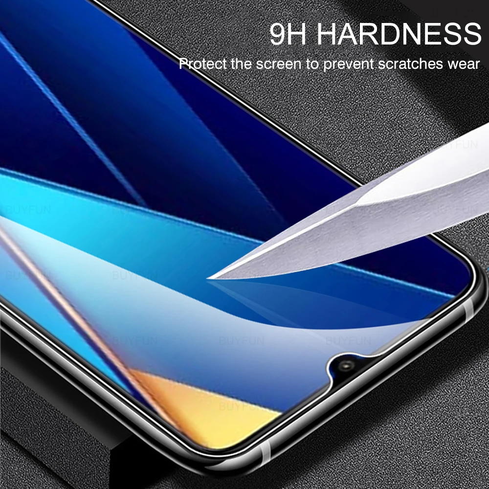 2 в 1 для Xiaomi Poco C65 передняя защита экрана + Защитная пленка объектива камеры PocoC65 C 65