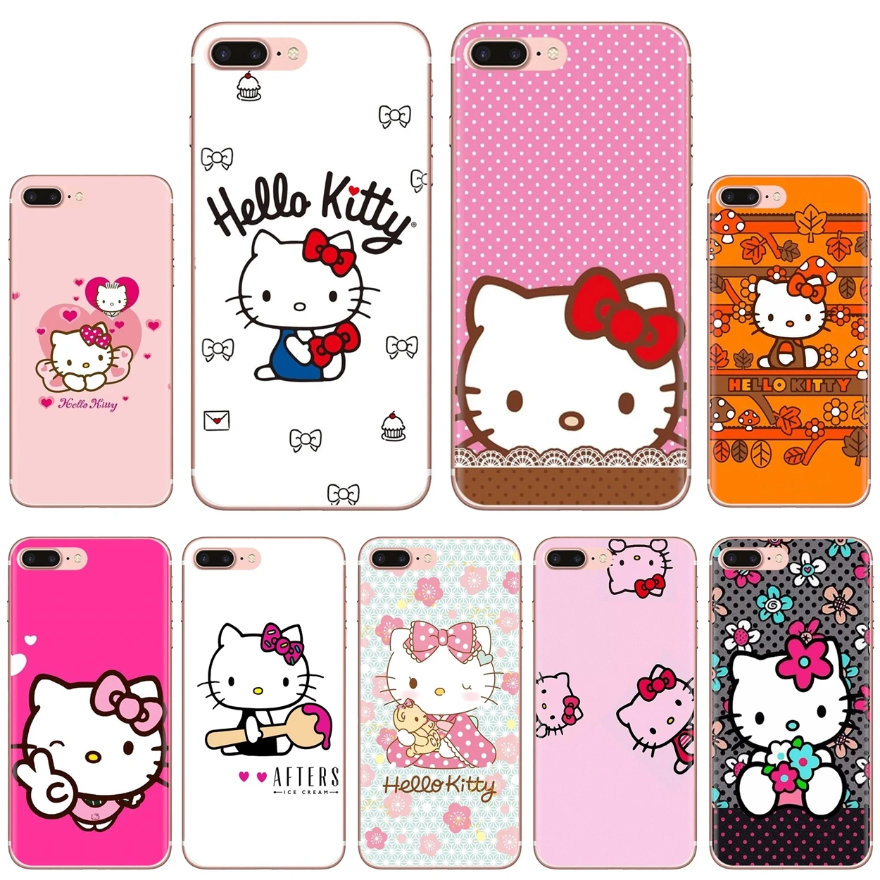 Силиконовый чехол Hello Kitty для Samsung Galaxy Note 3 4 5 8 9 S3 S4 S5 Mini S6 S7 Edge S8 S9 S10 Plus |
