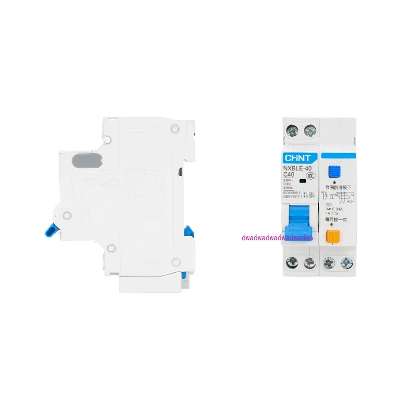 Воздушный переключатель с защитой от утечки NXBLE-40 Защита 1P+N двойной вход и выход
