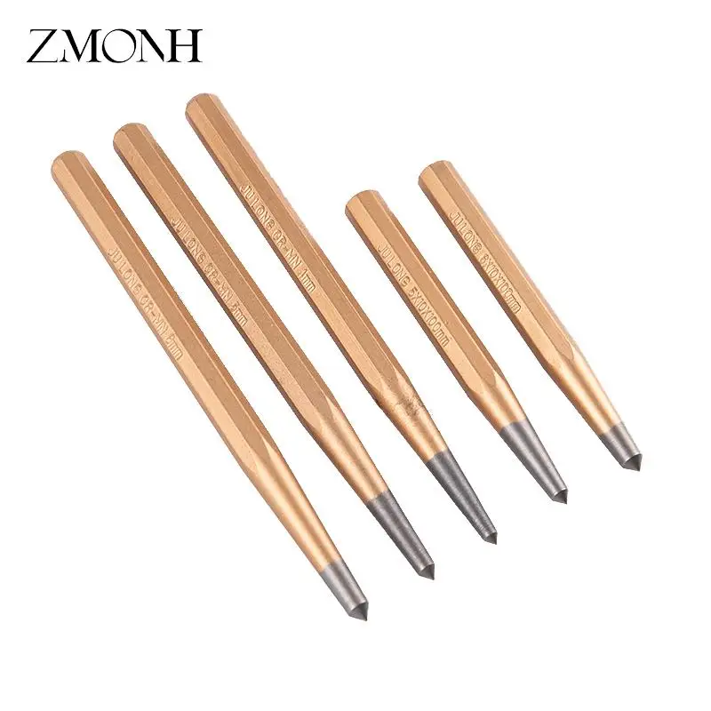 

1PCS 4 5 6mm Crv High Hardness Center Pin Punch Chisel Metal Stainless Steel Wood Indentation Mark Woodworking Tool Hand Tool