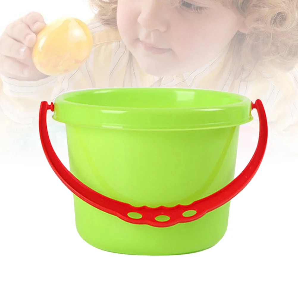 

Lightweight Creative Portable Children Playing Water Sand Tool Pail Bucket for Pools Backyard Beach Wagon Toys