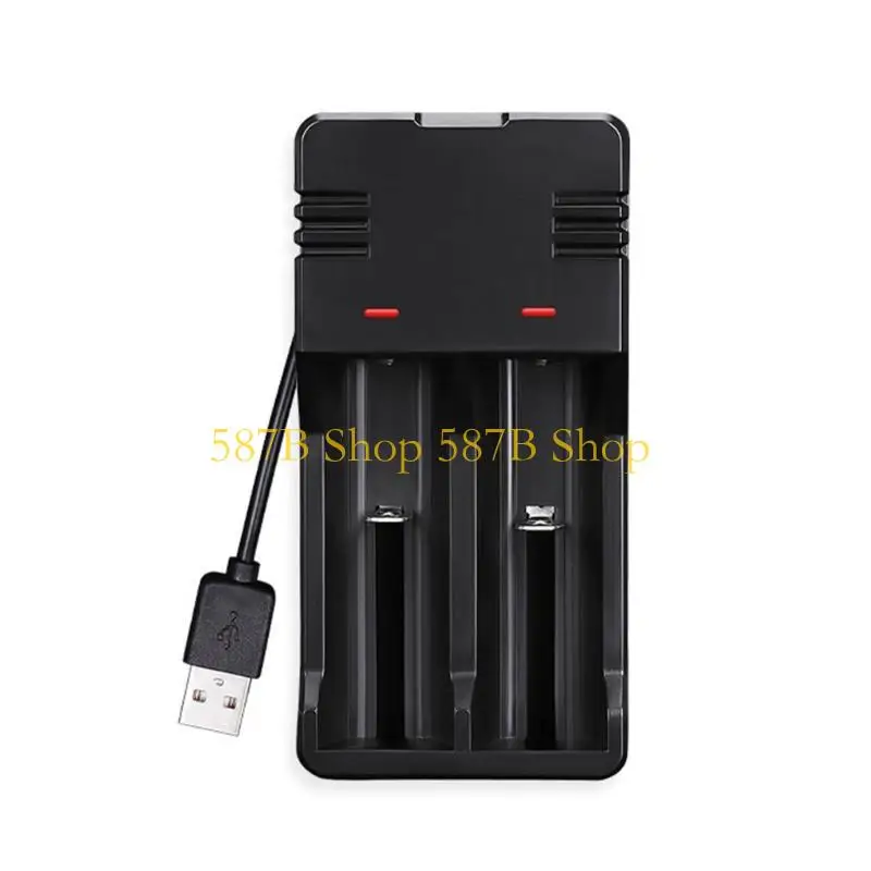 Фото 587B Эффективное USB -зарядное устройство для 18650 25650,14500,10440,16340 21700 18500 моделей USB 18650 Источники питания №4