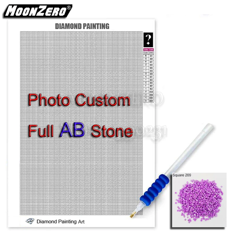 Алмазная живопись загадочная алмазная AB Stone полноразмерная 5D вышивка крестиком