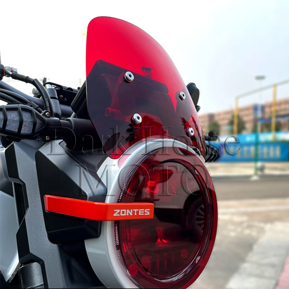 

Motorcycle Modified Windshield Front Small Windshield Headlight Protection Sheet FOR ZONTES GK 350 GK350