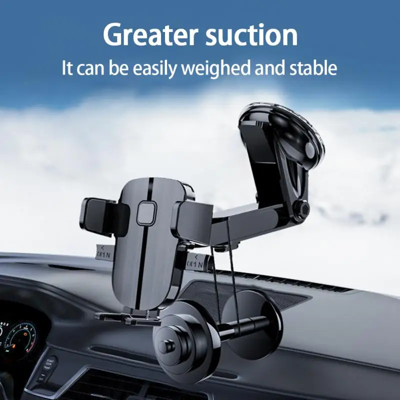

Car Phone Holder Multifunctional Telescopic Car Mobile Phone Holder Universal 360 Degree Rotation Suction Cup Bracket