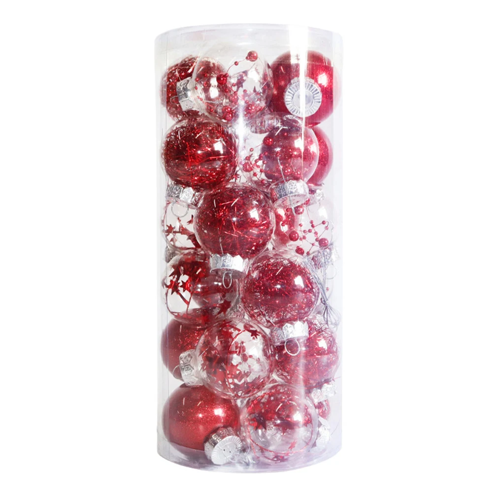 

24pcs Christmas Ball Home Party Christmas Tree Home Party Ornaments Party Decorations Party Supply New Year Gift