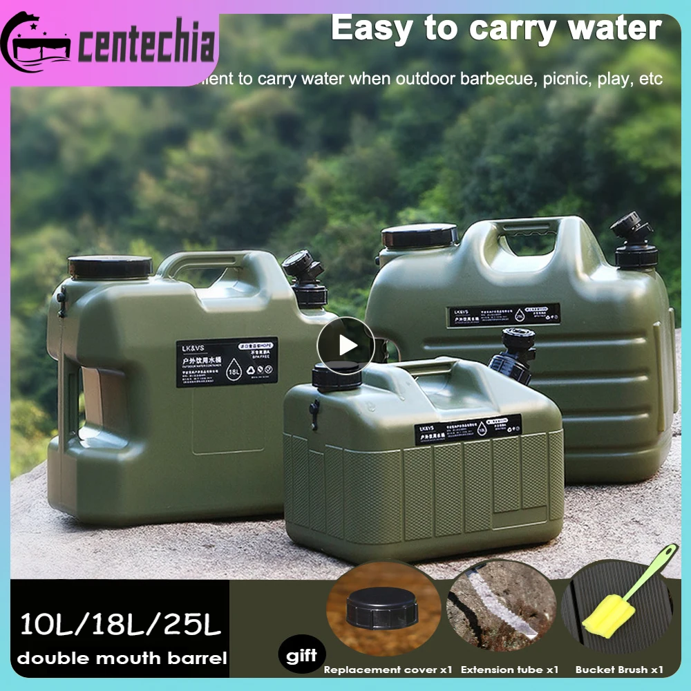 

18/10/8/5L Large-Capacity Water Bucket Camping Thickened Water Tank With Faucet Household Car Drinking Water Outdoor Camping